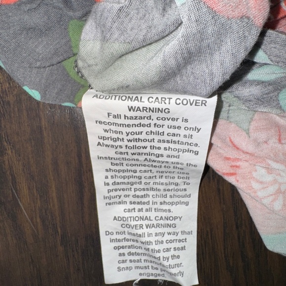 4 in 1 Infinity Nursing Scarf Go by Goldbug Gray/ Floral Breastfeeding Cover - Picture 4 of 4